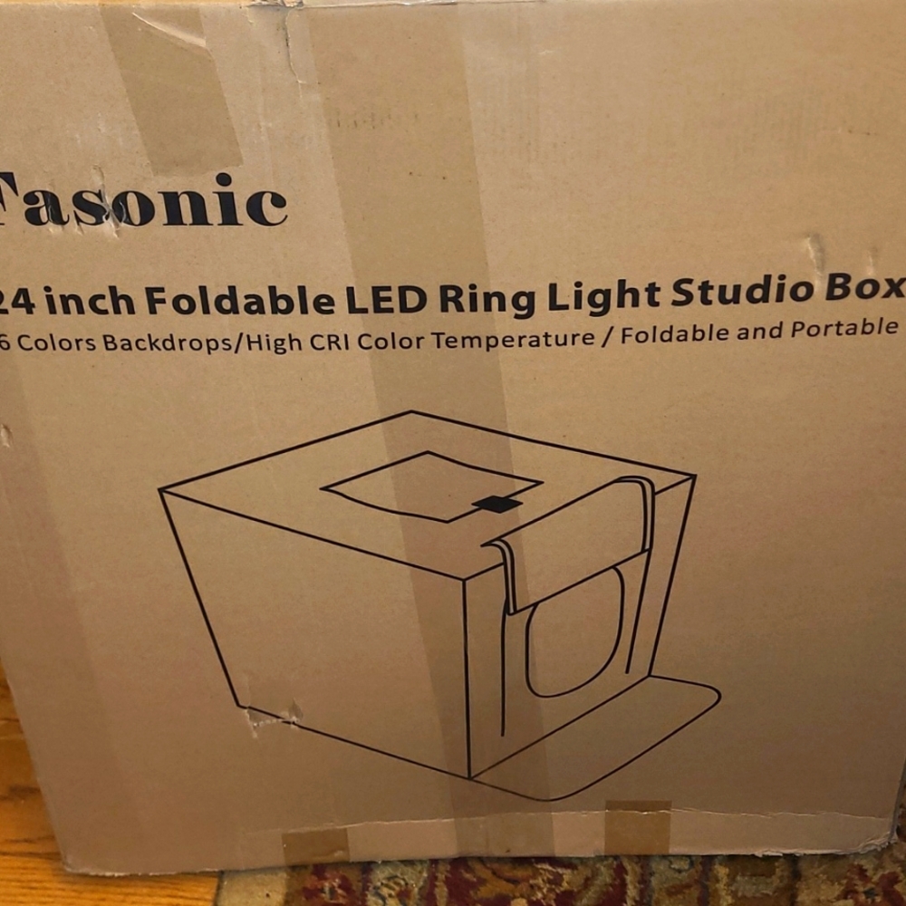 Black Portable Photo Studio Light Box 24"X24" - Picture 5 of 7